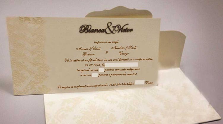 invitatie bianca